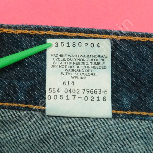 Vintage Levis 517 Jeans Mens 34 Blue Bootcut Made In USA Denim 90s - Picture 6 of 7